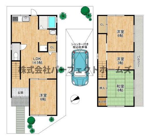 津田東町３丁目戸建　賃貸の物件間取画像